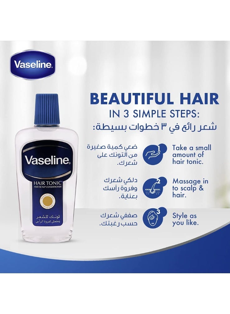 Vaseline Hair Tonic and Scalp Liquid Conditioner | Mens Retro Hair Shine, Styling and Conditioning Tonic for Dry Scalp (100ml) - Image 2